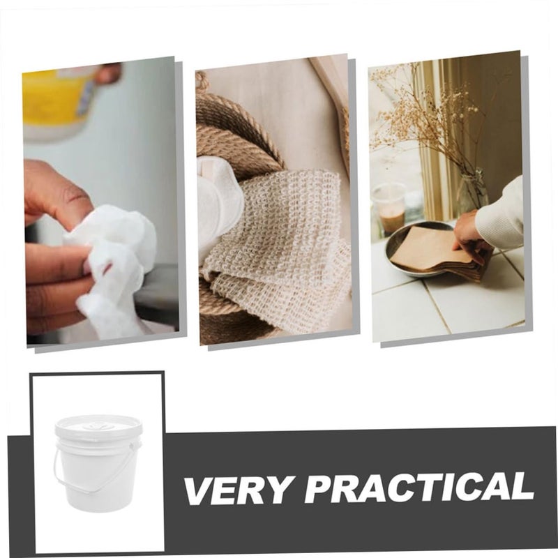 2Pcs Refillable Plastic Wipes Container Lid Travel Storage Bucket For Car Bathroom - Image 4