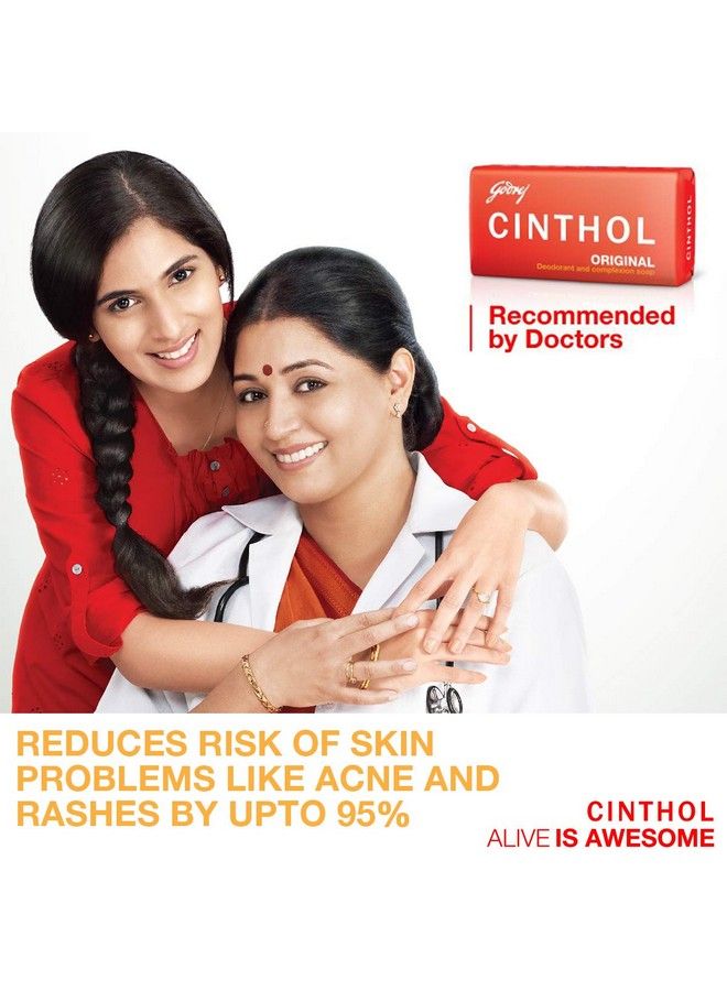 Cinthol Original Soap 100G (Pack Of 12) ; Germ Protection ; Soaps For Bath ; Grade 1 Soap ; For All Skin Types - Image 4