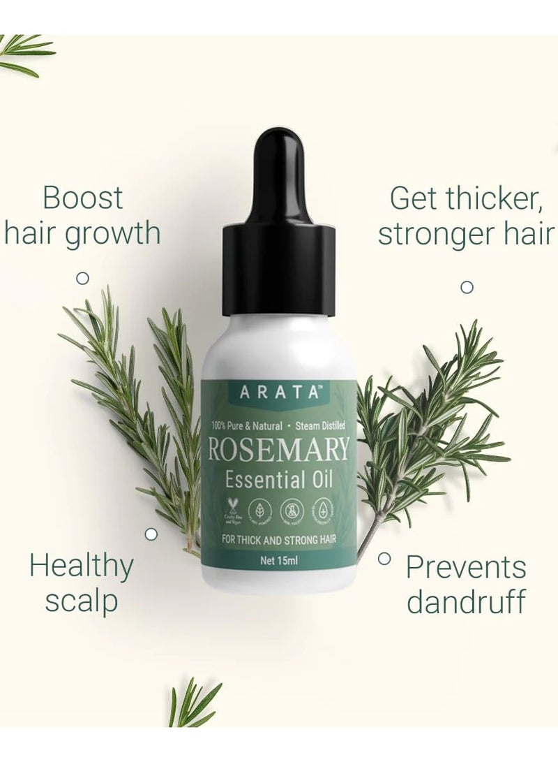 Arata Rosemary Essential Oil (15 Ml) - Image 3