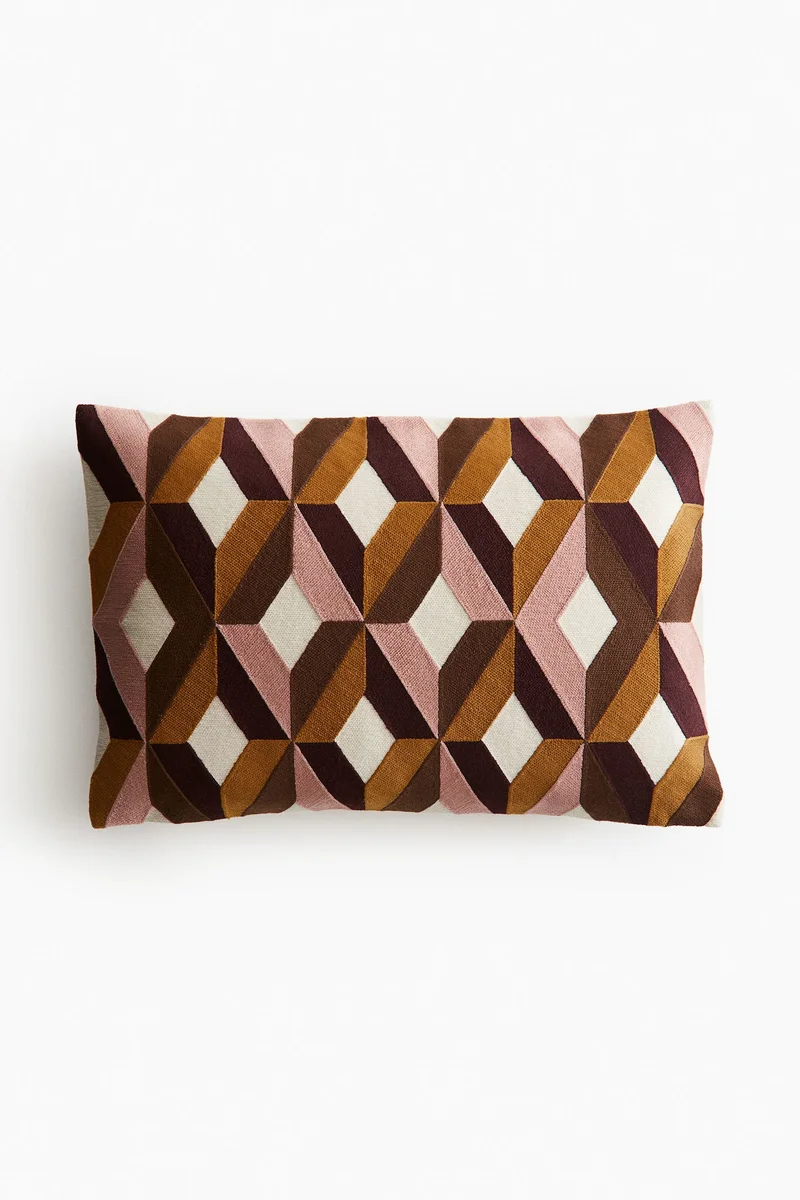 H&M Embroidered cushion cover