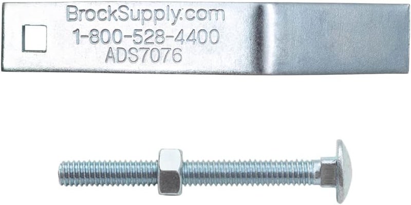 Brock 50 Pc Set Transmission Torque Converter Brackets Retainers with 3" Carriage Bolts & Nuts - Image 2