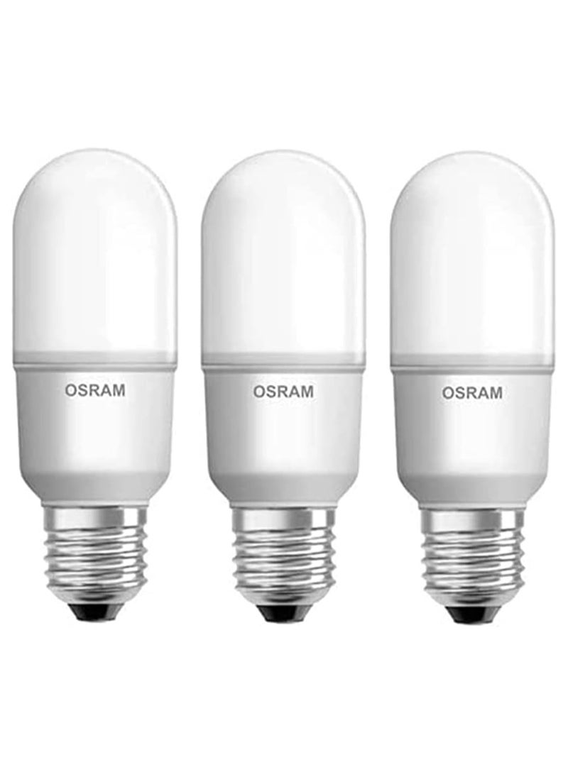 Osram E27 Led Value Stick Bulb 10W 2700K Warm White 230V Frosted (Pack Of 3) - Image 1