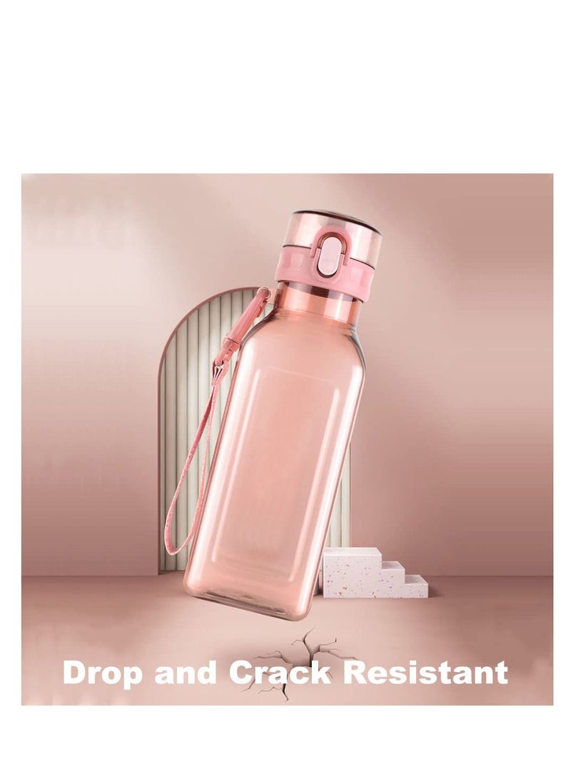 SYOSI Sports Water Bottle 700ml, Leakproof and BPA Free Drinks Bottle, Gym Water Bottle, Waterbottle for Travel Picnic Camping Hiking, Food-Grade Silicone Sealing Gasket, Easy to Carry (Pink) - Image 4