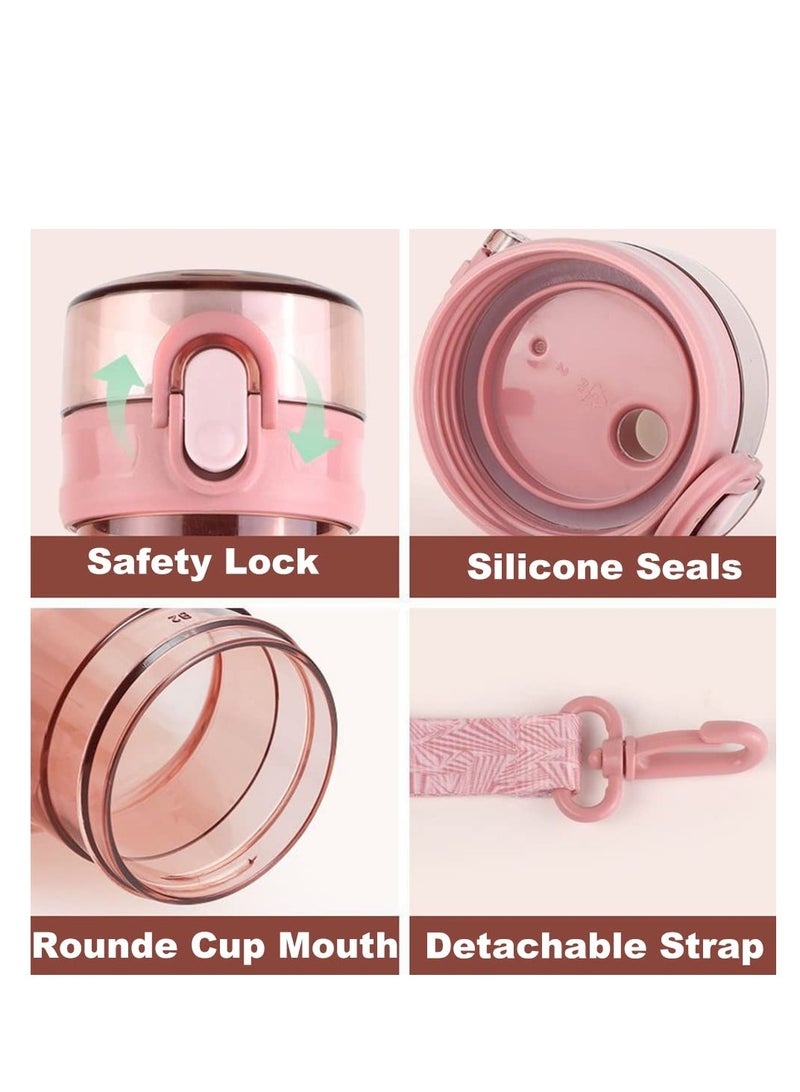 SYOSI Sports Water Bottle 700ml, Leakproof and BPA Free Drinks Bottle, Gym Water Bottle, Waterbottle for Travel Picnic Camping Hiking, Food-Grade Silicone Sealing Gasket, Easy to Carry (Pink) - Image 5