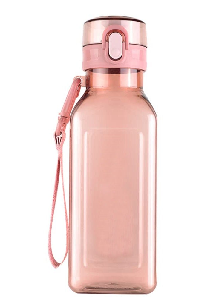 SYOSI Sports Water Bottle 700ml, Leakproof and BPA Free Drinks Bottle, Gym Water Bottle, Waterbottle for Travel Picnic Camping Hiking, Food-Grade Silicone Sealing Gasket, Easy to Carry (Pink) - Image 1