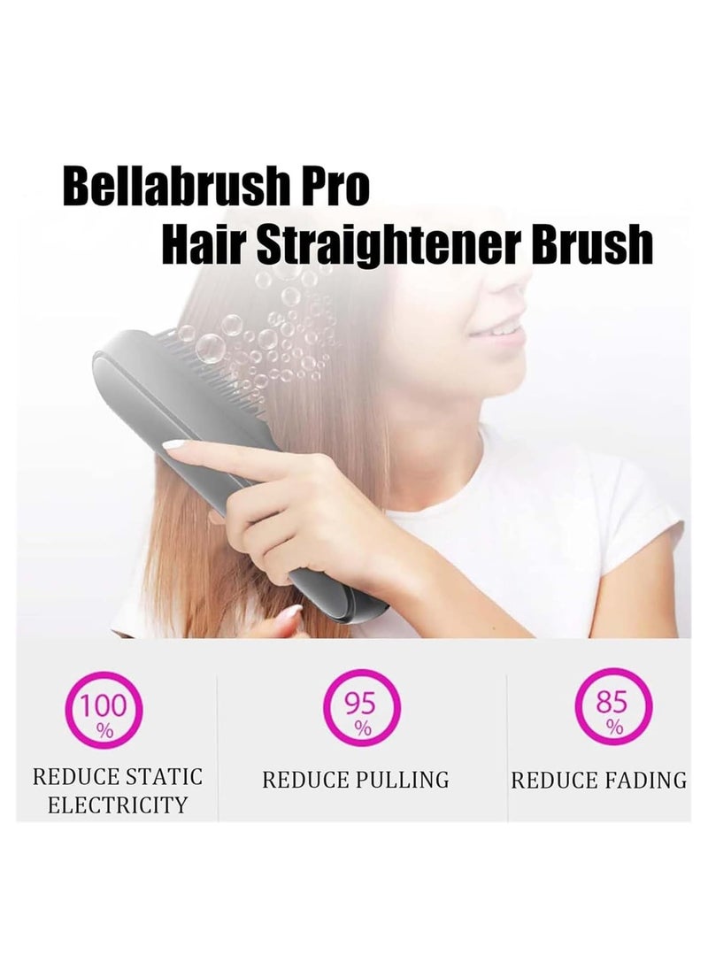 ARNOTEC Hair Styling Brush, Multifunctional Cordless Electric Hot Comb, Durable LCD Display Straightening Brush, Portable Hair Straightening Iron Brush with 3 Heating Settings, USB Charging, Hair Accessories  - Image 2