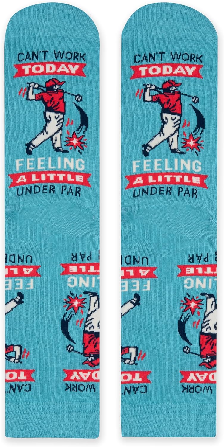Lavley Funny Golf Socks - Fun gift for golfers - Unisex one size fits most - Great for birthdays or stocking stuffers - Image 4