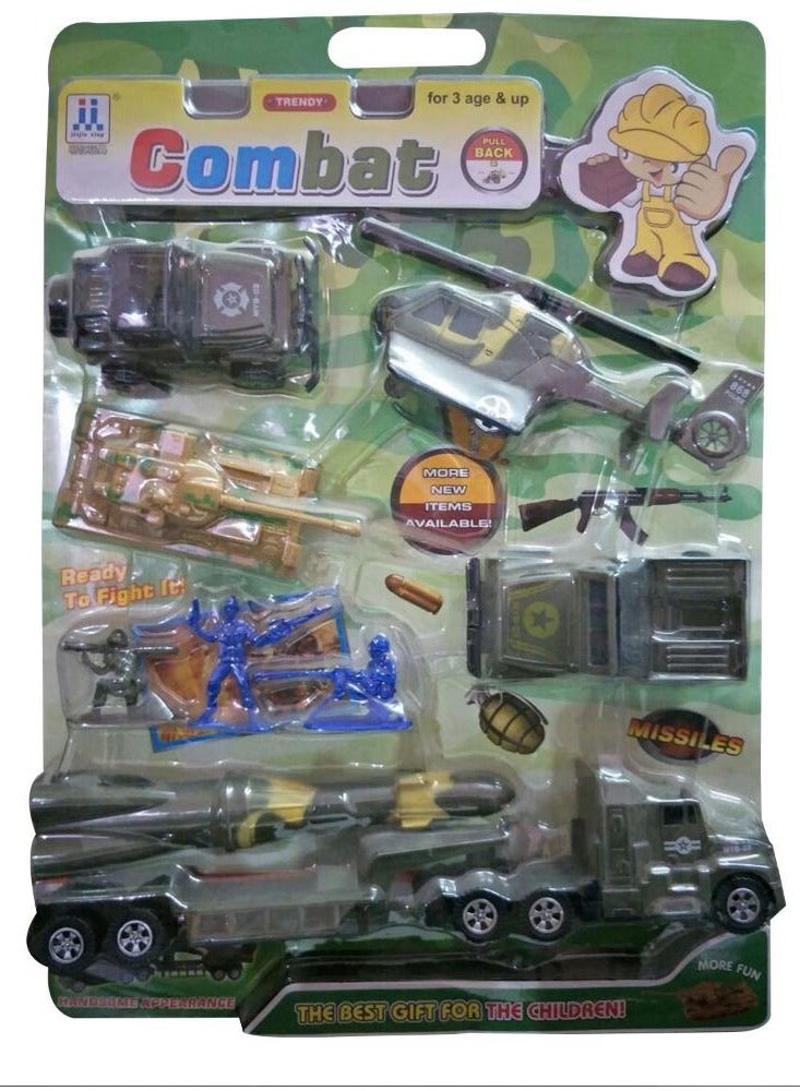 Play-Hub Combo of Army & Police Combat Toy Set - Image 1