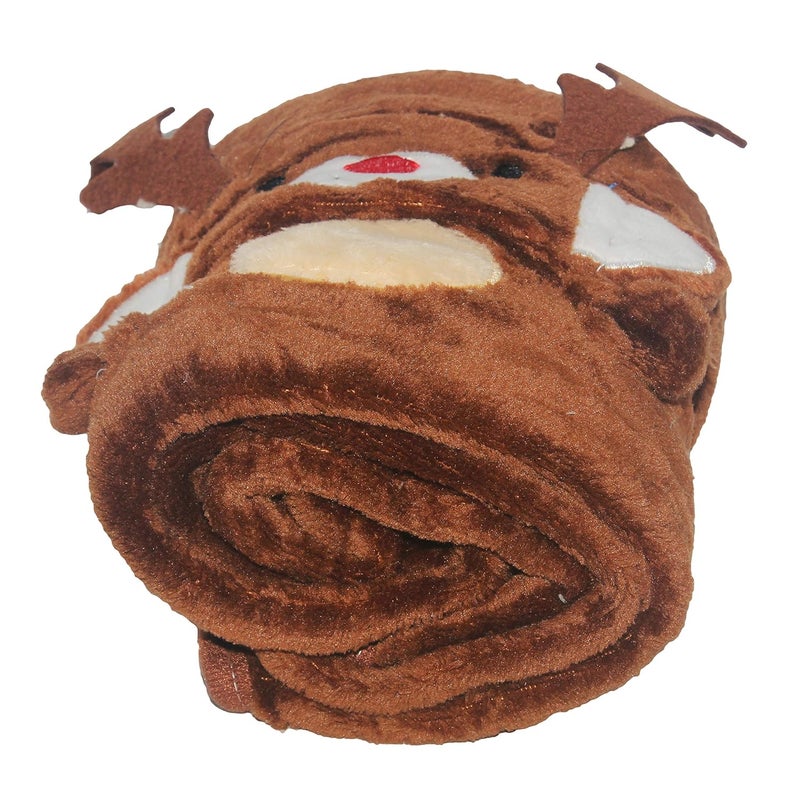 Jades Christmas Theme Baby Blanket REINDEER - Image 3