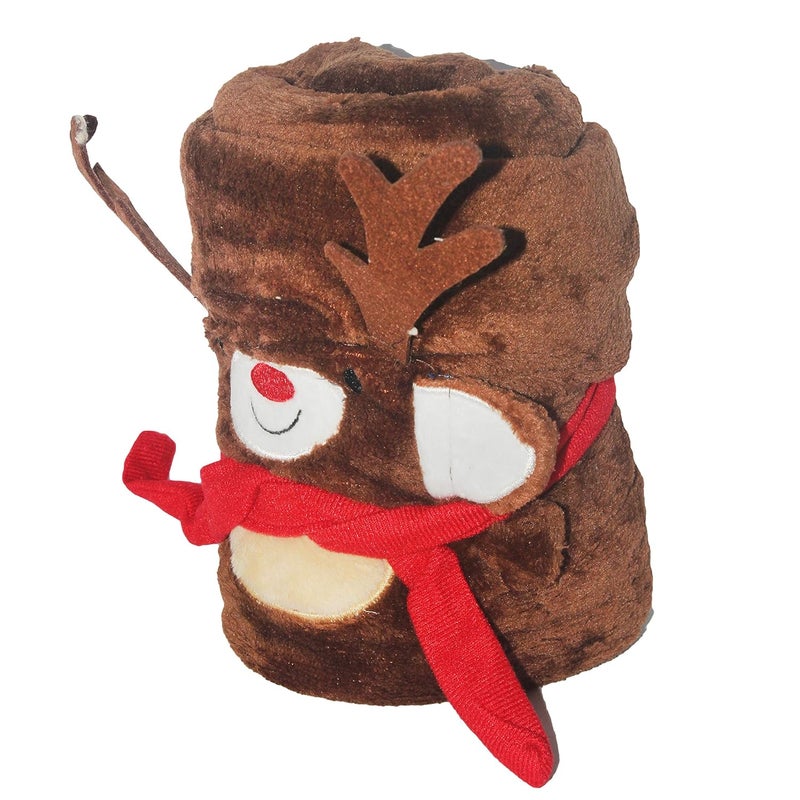 Jades Christmas Theme Baby Blanket REINDEER - Image 4