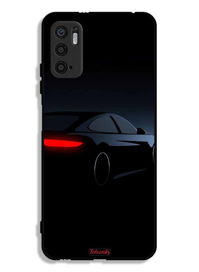 Tolwak غطاء حماية لهاتف Xiaomi Redmi Note 10 5G - سيارة داكنة - Image 1