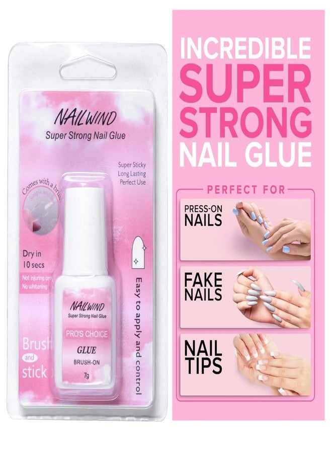 NAILWIND Super Strong Nail Glue for Press On Nails, Nail Tips & Acrylic Nails, 7g Nails Brush On Glue for Press On, Tips & Acrylics - Long Lasting, Maximum Strength, Mess-Free Application - Image 5