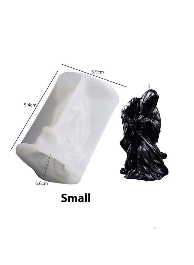 ESEDAGE 4 Inch Shadow Man Candle Mold Skull Head Candle Mold Skull Candle Making Molds Sword Man Soap Making Molds Silicone Mold for Candles Resin Mold Chocolate Silicone Mold Chocolate Mold - Image 2