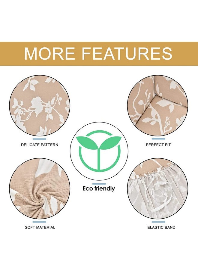 هاوس أوف كويرك غطاء أريكة مزدوج عالمي من House of Quirk، غطاء مرن كبير للأريكة، 140 جرام لكل متر مربع (كريمي/أبيض، 145-185 سم) - Image 3