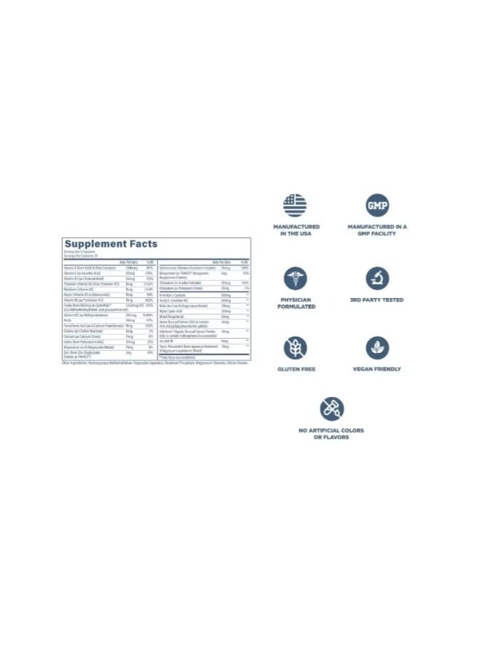 ريفايف متعدد الفيتامينات - يعزز صحة القلب والأوعية الدموية والجهاز العصبي مع العافية الشاملة - 150 كبسولة نباتية - Image 4