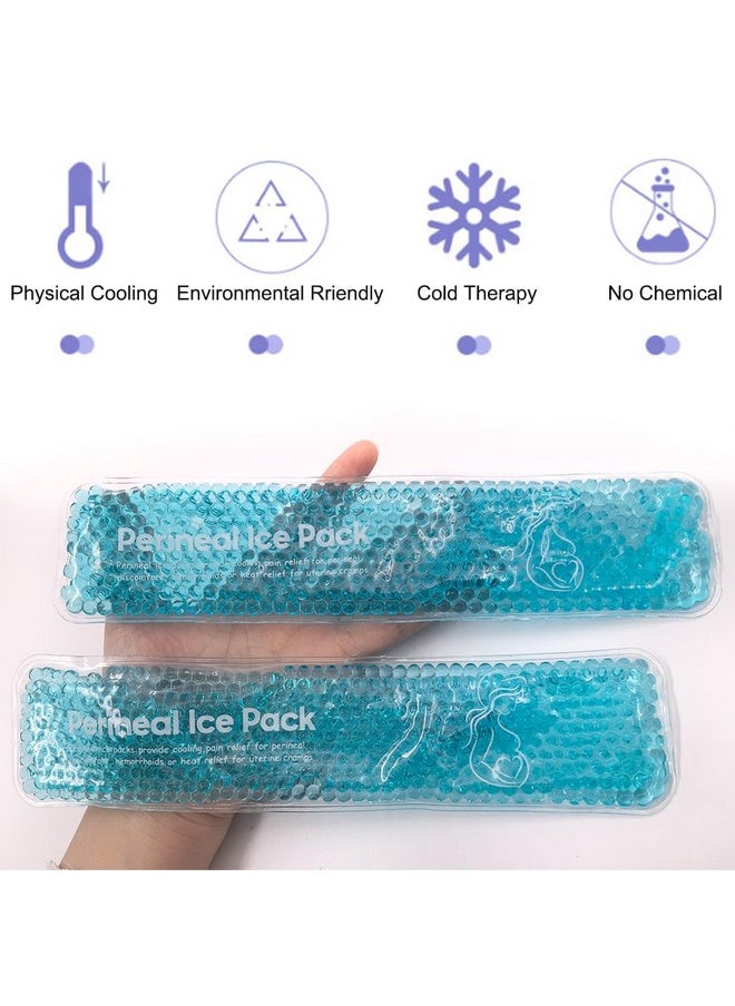 coldchill - Reusable Perineal Ice Packs for Postpartum & Hemorrhoid Pain Relief, hot & Cold Pack for Women After Pregnancy, 2 Ice Pack and 3 Cover. (New Blue) - Image 1