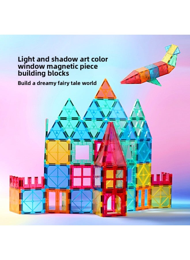 Special Color Window Magnetic Piece Building Block Set Changeable Mosaic Large Magnetic Early Education Toys A Generation Of Hair-Specifications:118 Color Window Set  - Image 3