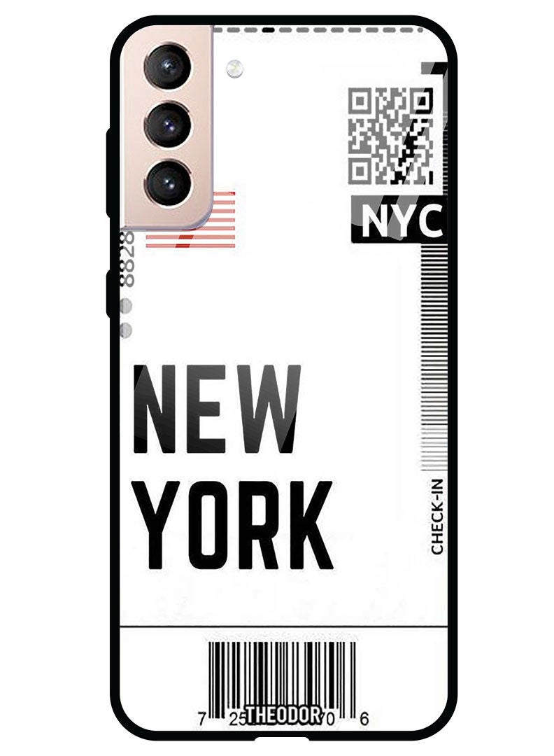 Theodor Protective Tempered Glass Case Cover Samsung Galaxy S21 PLUS  NYC - Image 1