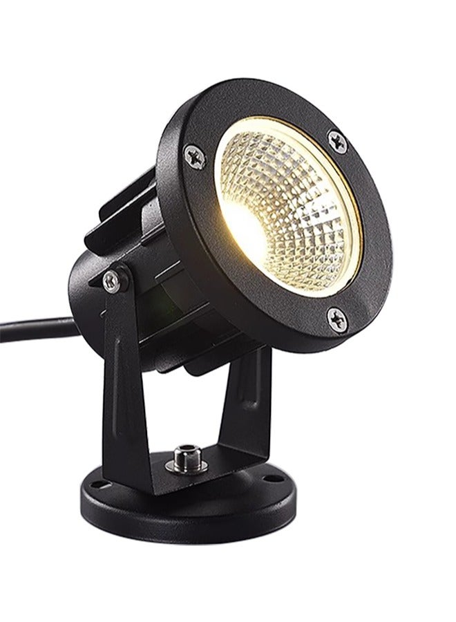 أضواء الجدار في الهواء الطلق IP65 للماء 7W أسود الحديثة LED أضواء المناظر الطبيعية الجدار الشمعدانات مصباح مع غطاء الألومنيوم للفناء الخارجي 12V الجهد المنخفض منزل حديقة الحديقة فناء مسار الديكور - Image 1