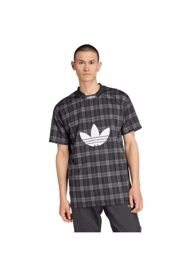 اديداس اوريجينالز تيشيرت واسع بطبعة مربعات شاملة
