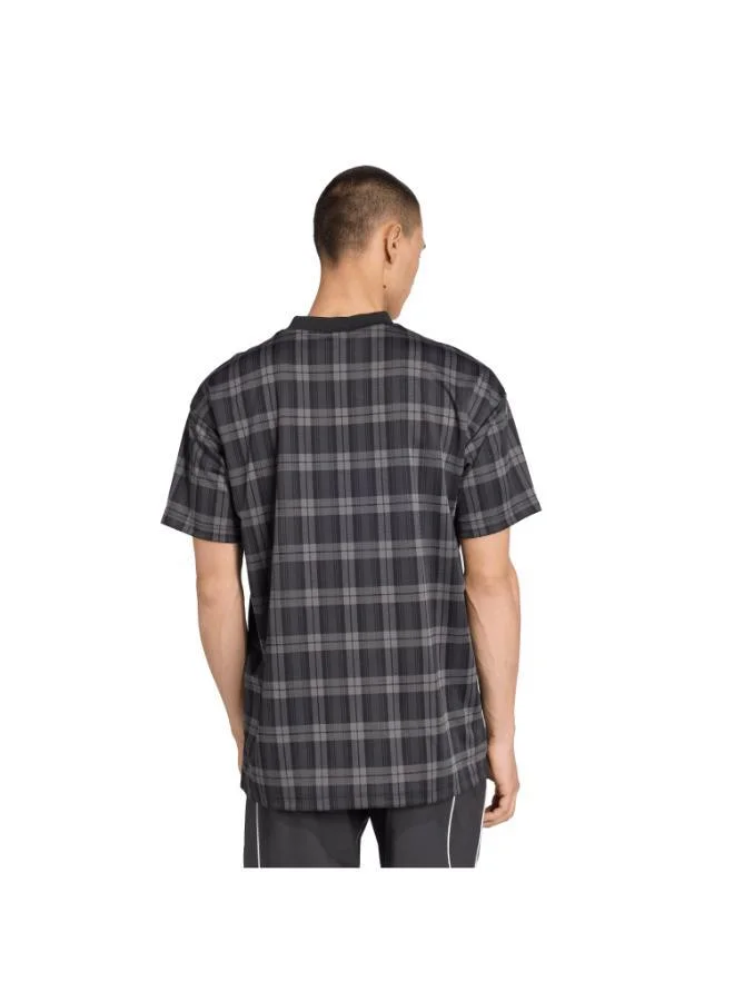 اديداس اوريجينالز تيشيرت واسع بطبعة مربعات شاملة