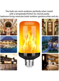 General E27 Gravity Sensor LED Flame Bulbs for Parties, Porches, Terraces, Interior & Outdoors, 4 Packs  - Image 4