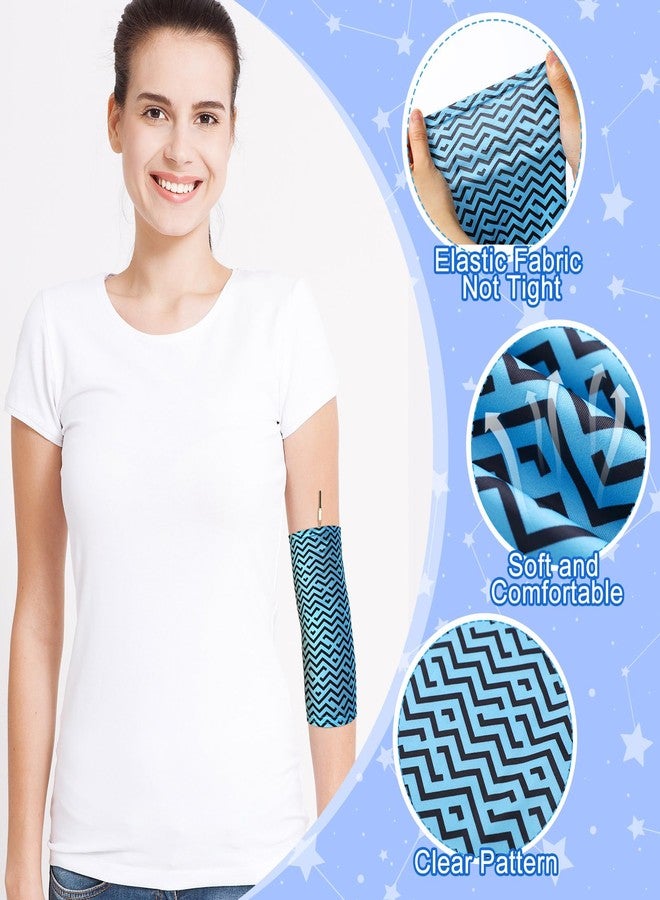 Cuffbow 12 Pcs PICC Line Reusable Sleeve Cover for Adults Upper Arm Breathable Cover Nursing Sleeve Protector Supplies(Stylish) - Image 5