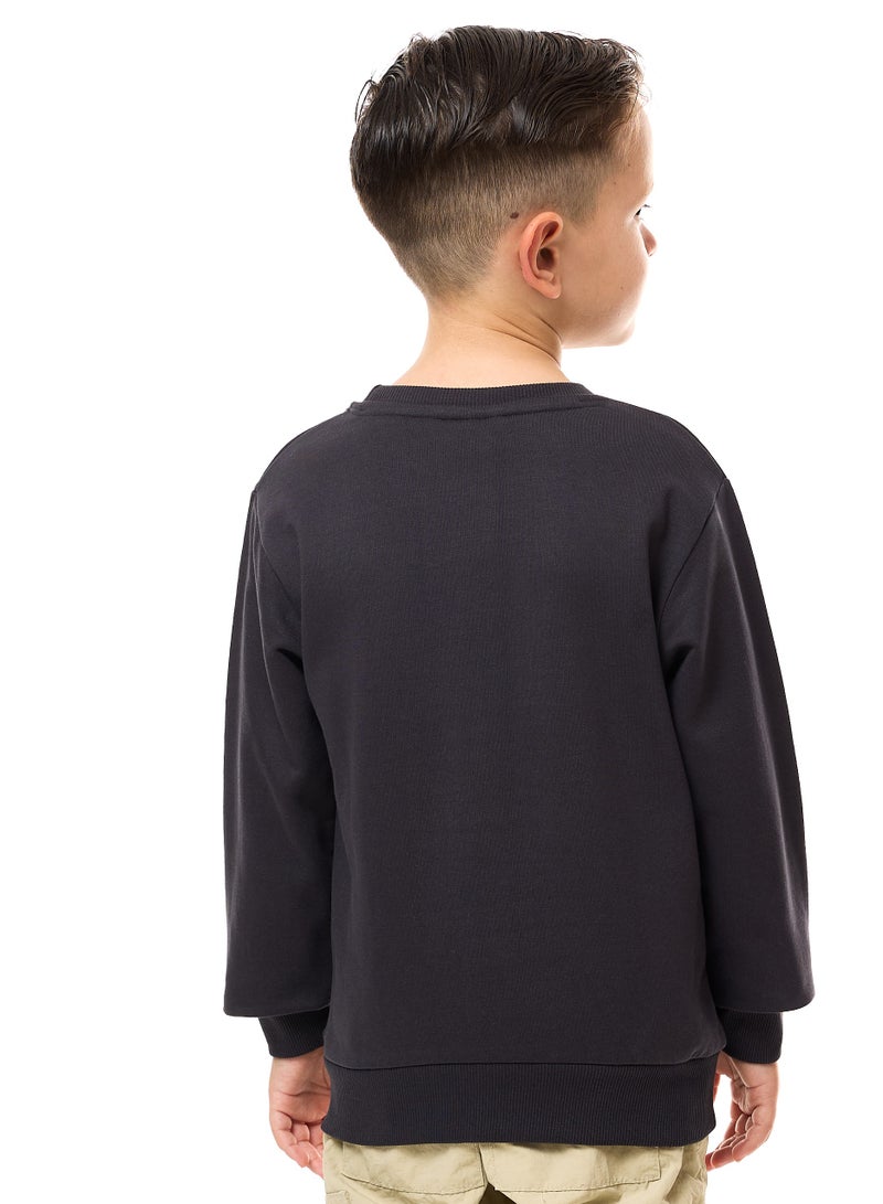 victor and jane Boys' Printed Graphic Sweatshirt - Image 3