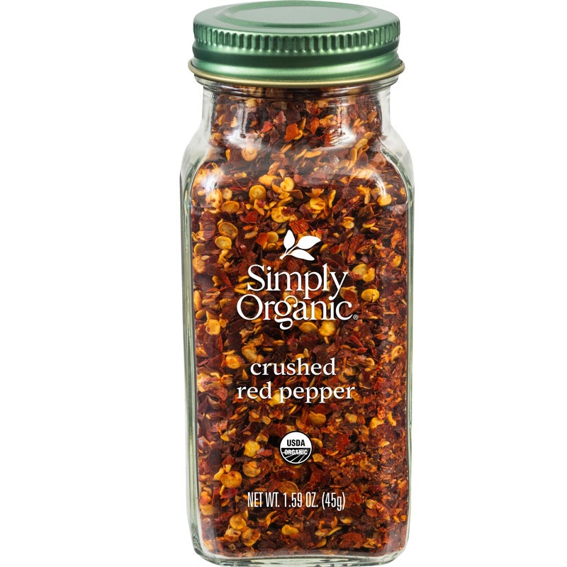 Simply Organic Crushed Red Pepper, Certified Organic | 1.59 oz | Capsicum annuum L. - Image 1