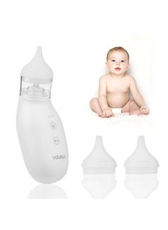 YOUHA Q2 Electric Baby Nasal Aspirator Nose Cleaner Nose Sucker with Extra Aspirator Tip 3 Levels of Suction for Newborn Infants Toddler