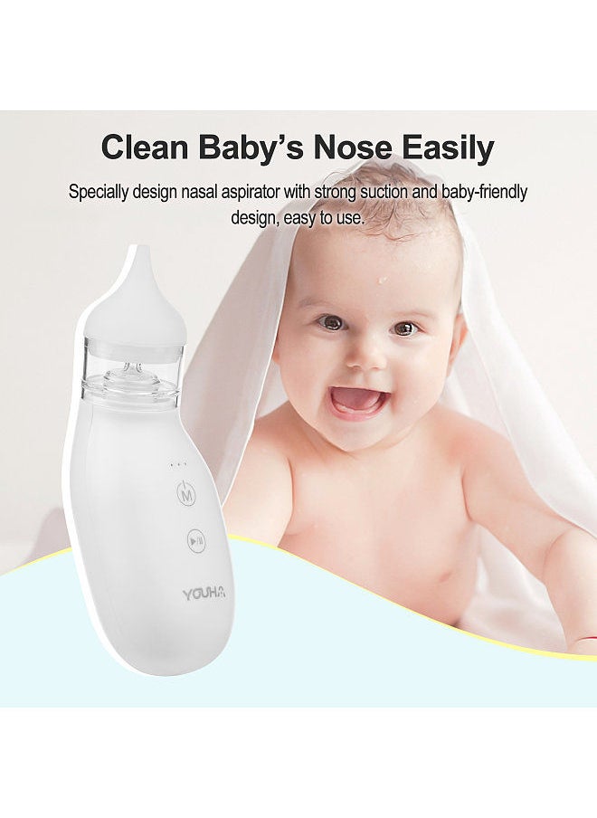 YOUHA - YOUHA Q2 Electric Baby Nasal Aspirator Nose Cleaner Nose Sucker with Extra Aspirator Tip 3 Levels of Suction for Newborn Infants Toddler - Image 1