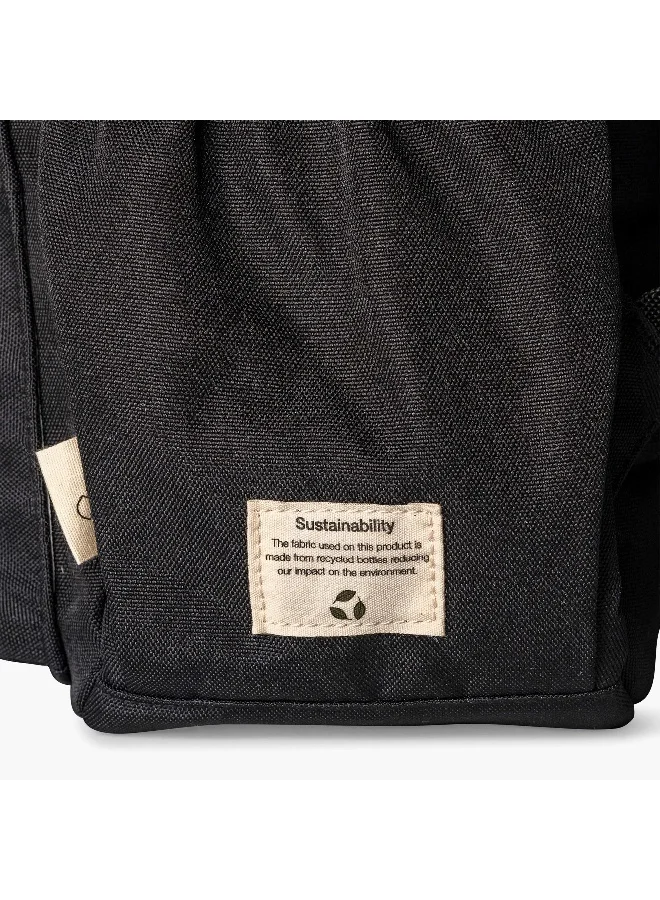 سترون Backpack-Medium Size-2 Cmprt- (Rpetblack \ 24X33X12.5