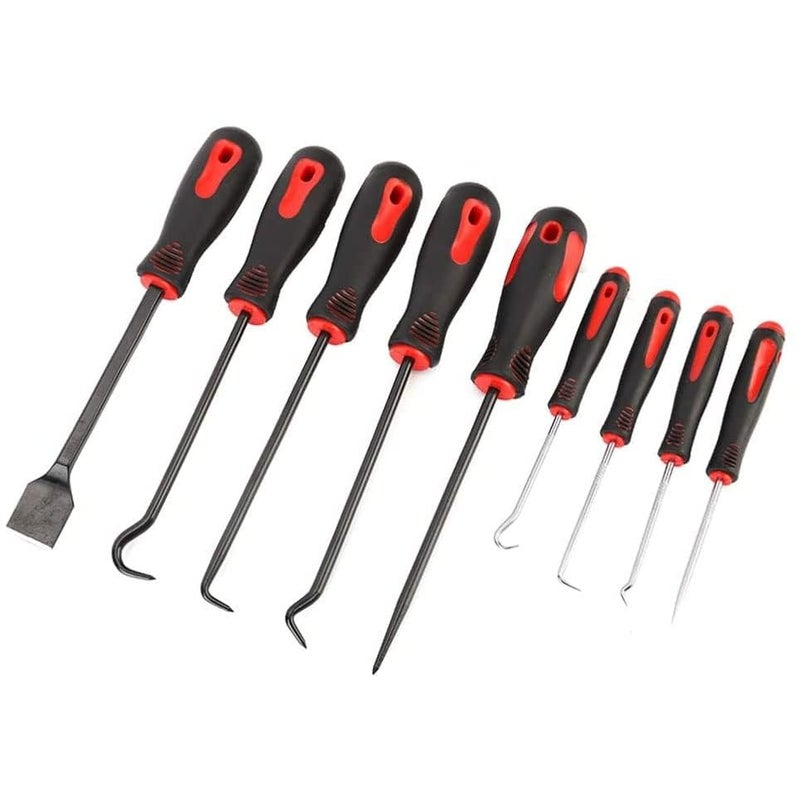 VENEKETY 9Pcs Precision Scraper Scraping Hose Removal Puller Hook and Pick Set for Automotive and Electronic Tools - Image 3