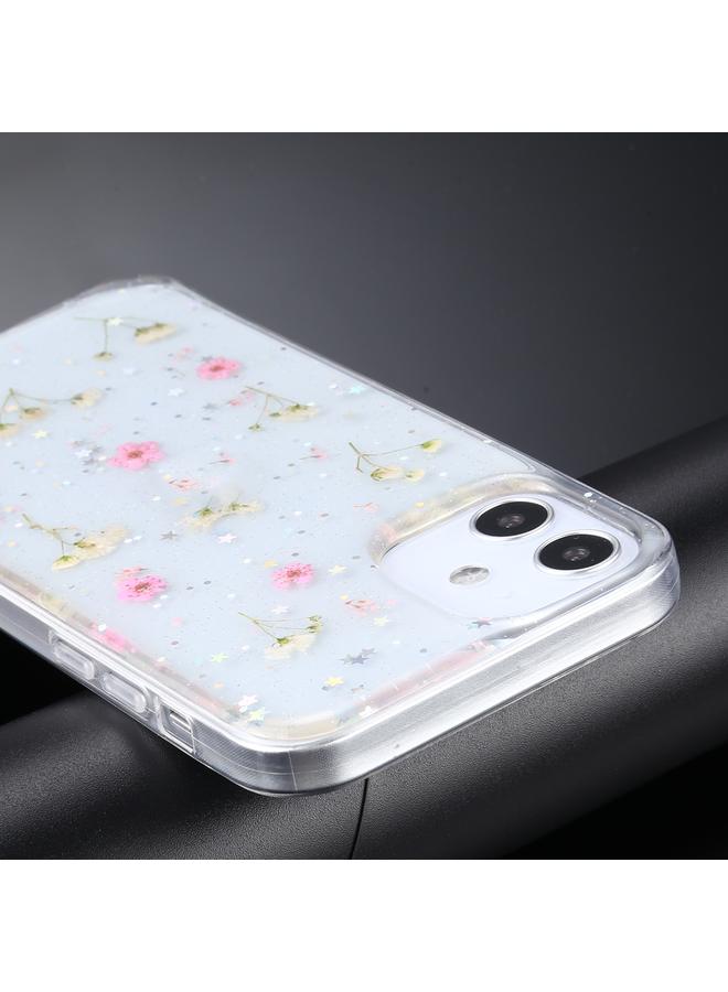 اس-توب جراب لهاتف iPhone 12 mini بنمط زهور الجبسوفيلا، جراب واقٍ من مادة TPU - Image 5