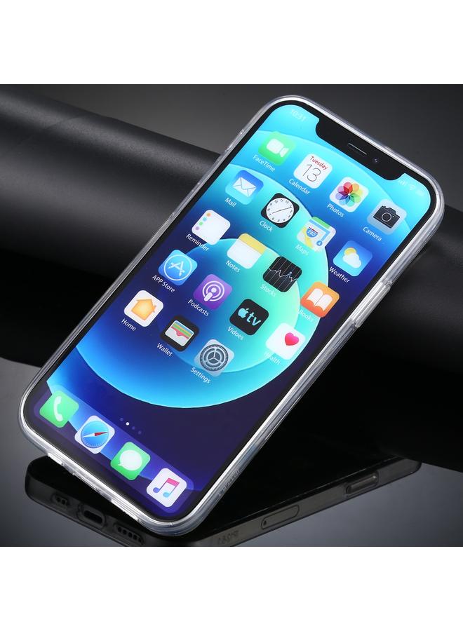 اس-توب جراب لهاتف iPhone 12 mini بنمط زهور الجبسوفيلا، جراب واقٍ من مادة TPU - Image 3