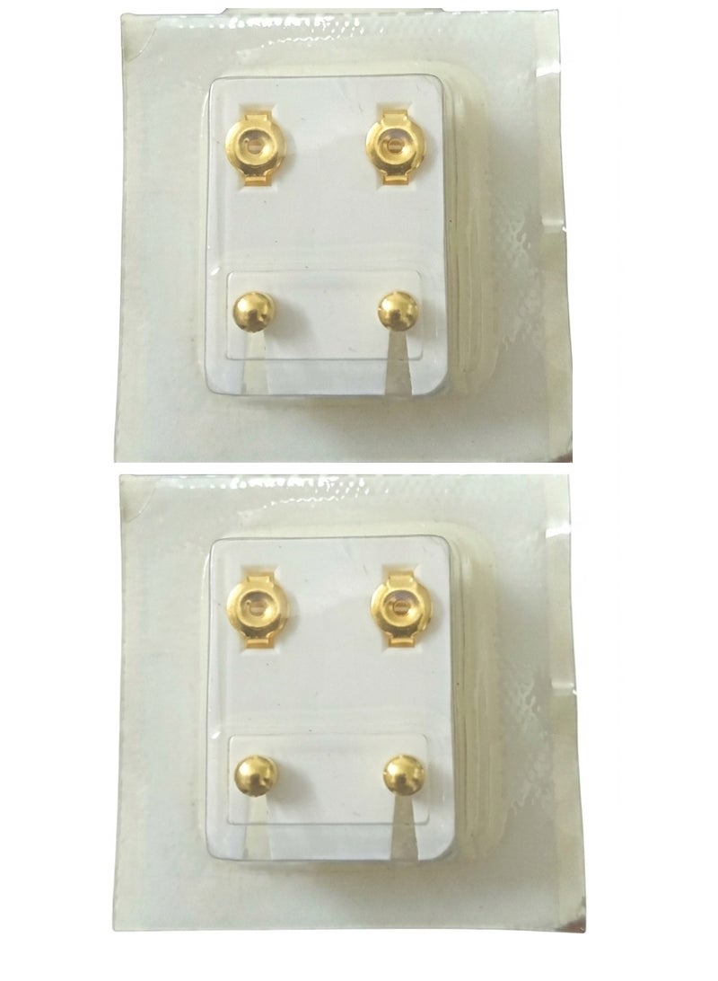 Medisystem 2-piece Sterilized Ear Piercing Studs