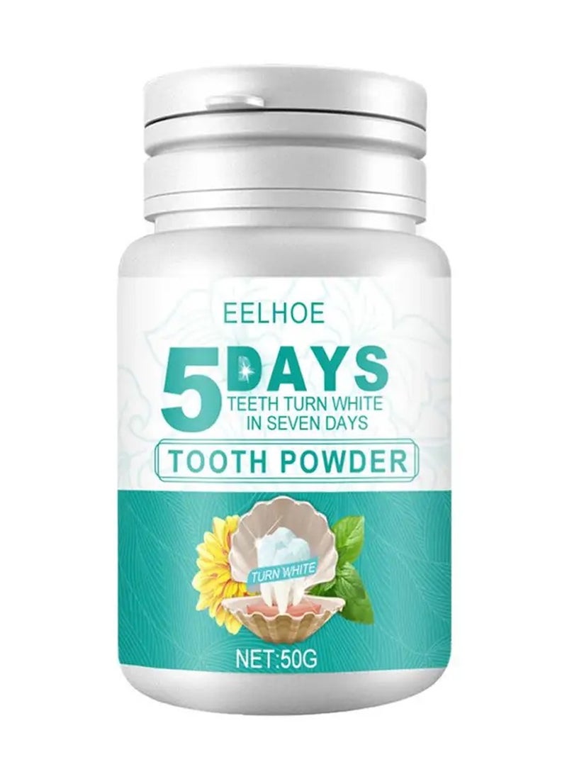 EELHOE 5 Days Organic Vegan Fluoride Free Remineralizing Tooth Cleaning Powder 50 gm - Image 2