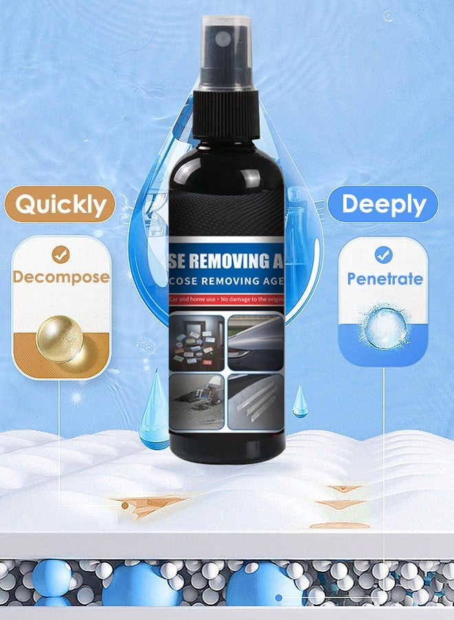 100ml Adhesive Remover Cleaner Spray for Removing Decals Stickers Tape Labels Glue Residue on Vehicles Boats RVs Brick Concrete Wall Window Furniture and More - Image 3