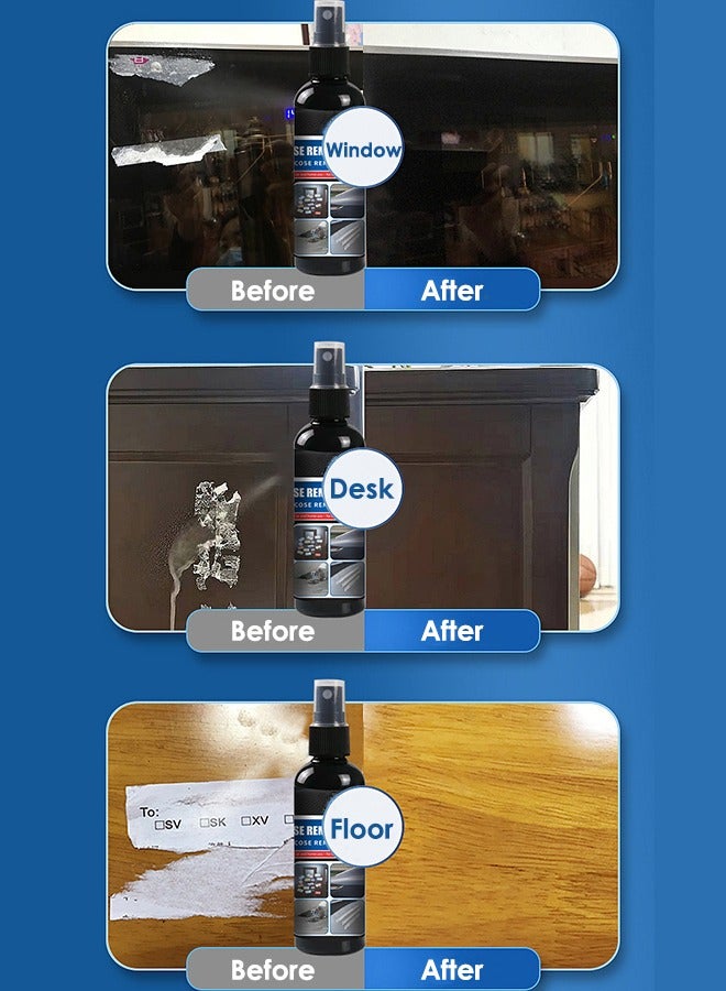 100ml Adhesive Remover Cleaner Spray for Removing Decals Stickers Tape Labels Glue Residue on Vehicles Boats RVs Brick Concrete Wall Window Furniture and More - Image 4