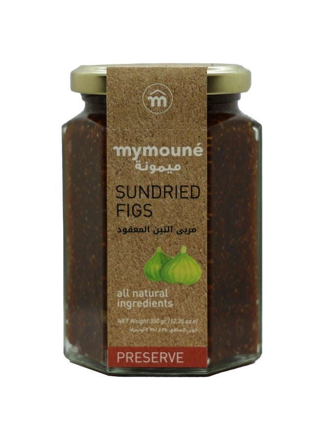 Mymoune Sundried Fig Preserve 350g | 75% Fruit Content | Traditional Lebanese Fig Jam - Image 1