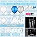 PullCrease 6 Sets Blue Boy Baby Shower Table Centerpiece with Paper Letter Boxes Stand Blue and White Balloon DIY Baby Shower Party Table Decor Kit for Boy 1st Birthday Gender Reveal Party Supplies - Image 4