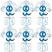 PullCrease 6 Sets Blue Boy Baby Shower Table Centerpiece with Paper Letter Boxes Stand Blue and White Balloon DIY Baby Shower Party Table Decor Kit for Boy 1st Birthday Gender Reveal Party Supplies - Image 2