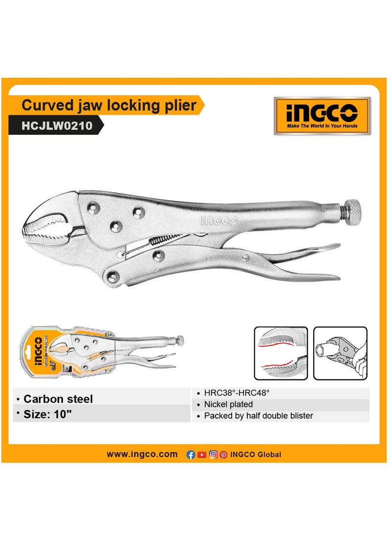 إنجكو كماشة قفل بفك منحني من INGCO - HCJLW0210 - Image 3