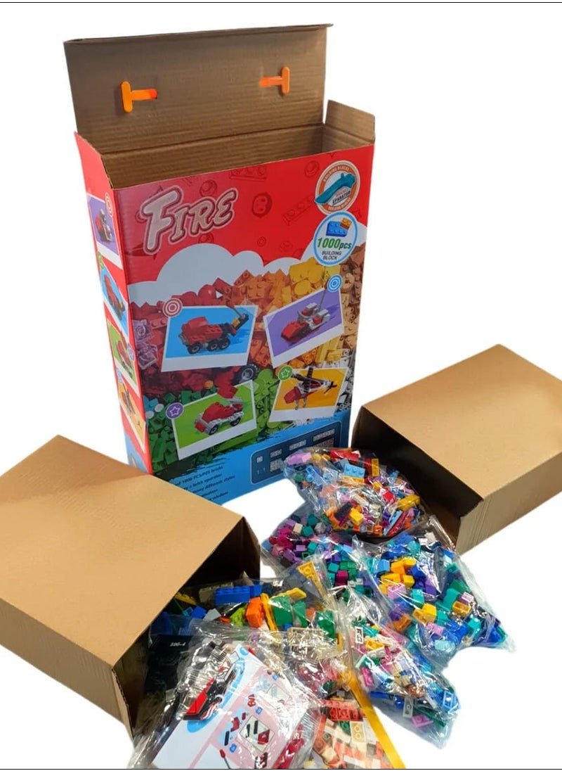 Generic - LEGO 1000 pieces to teach your child assembly and creativity, enhancing focus and imagination. Suitable for ages 6+ with vibrant colors! - Image 1