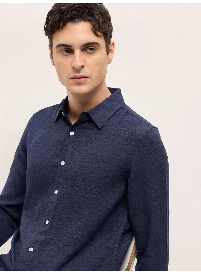 THE BEAR HOUSE  Men’s Long Sleeve Shirt – Classic, Comfortable and Stylish Essential for Work, Travel or Casual Outings for Men | Best Price UAE