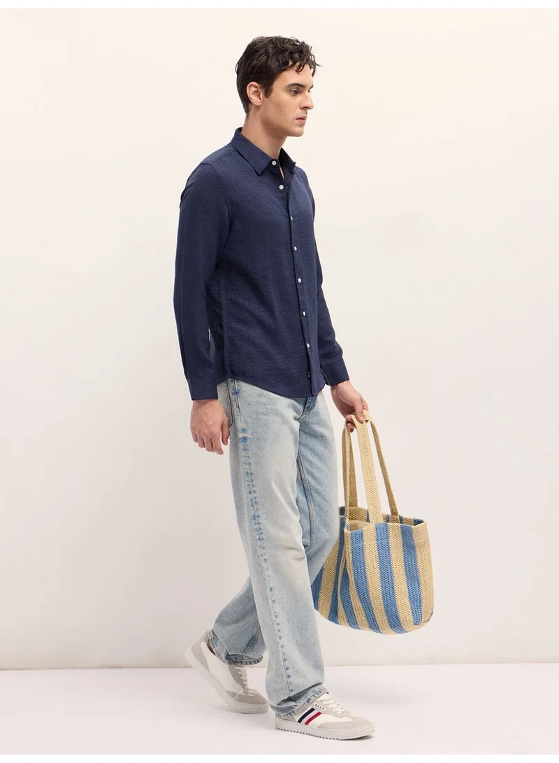 THE BEAR HOUSE  Men’s Long Sleeve Shirt – Classic, Comfortable and Stylish Essential for Work, Travel or Casual Outings for Men | Best Price UAE