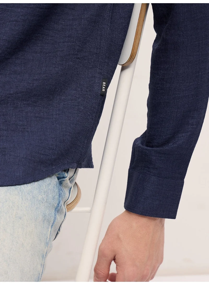 THE BEAR HOUSE  Men’s Long Sleeve Shirt – Classic, Comfortable and Stylish Essential for Work, Travel or Casual Outings for Men | Best Price UAE