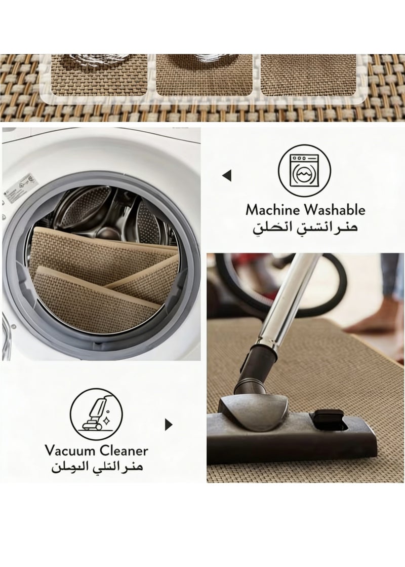 Kitchen Mat Large 150cmx 45cm, Anti-Skidding Rubber Grip, Washable, Oil and Water resistant for Kitchen, Hallway,Laundry Room - Image 4