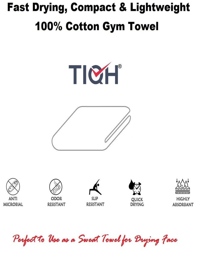 TIQH منشفة TIQH لليوغا الساخنة - ناعمة وماصة، سريعة الجفاف، مصنوعة من القطن الخالص 100%، مانعة للانزلاق، مثالية لسجادة اليوغا أو كمنشفة رياضية للتعرق. منشفة يد سميكة وناعمة، مناسبة للتمارين الرياضية. - Image 4