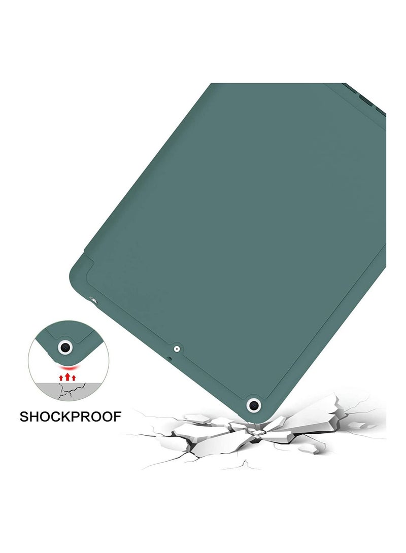 ELTRAZONE iPad 6th Generation Case, iPad 5th Generation with Pencil Holder, Premium Folio Folding Stand Smart Auto Wake/Sleep Protective Tablet Case for Apple iPad 9.7" 2018/2017,Midnight Green - Image 3